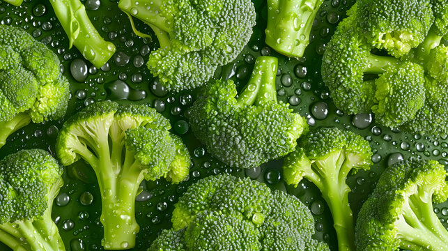 Broccoli, Photo of fresh broccoli, healthy food concept, world vegetarian day, Generative AI
