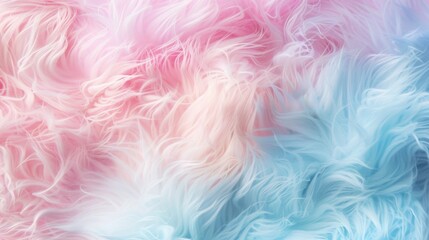 A soft, fluffy texture background in pastel colors of pink and blue. - obrazy, fototapety, plakaty