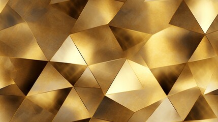 Diverse Shapes on Gold Background