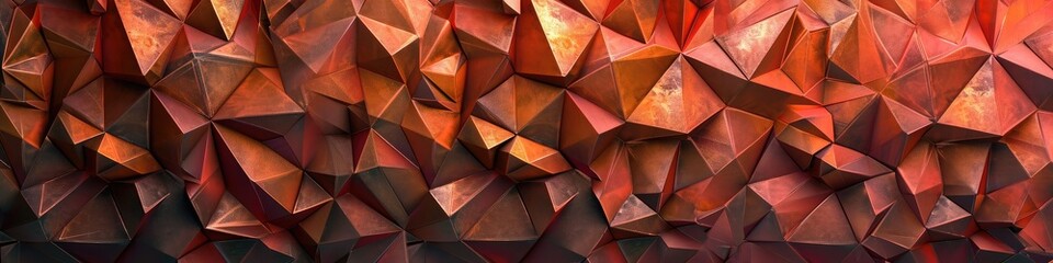 triangular precision on a richly hued backdrop. 