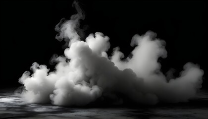 Smoke Black Ground Fog Cloud Floor Mist Background