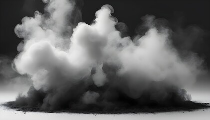 Smoke Black Ground Fog Cloud Floor Mist Background Upscaled 2