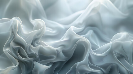 A closeup shot of liquid electric blue silk fabric with a swirling waves pattern resembling petals on a dark grey background, creating an artful image reminiscent of smoke on water