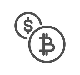 Money and payment method related icon outline and linear vector.