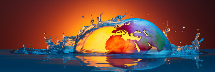 Global Warming Awareness: An Artistic Display of the Melting Earth