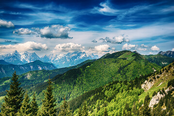 Landscape with Triglav mountains - 766566100