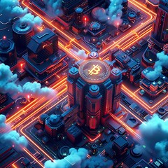 cryptocurrency and blockchain education Incorporate symbols of innovation 