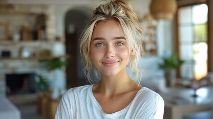 Smiling Blonde Woman