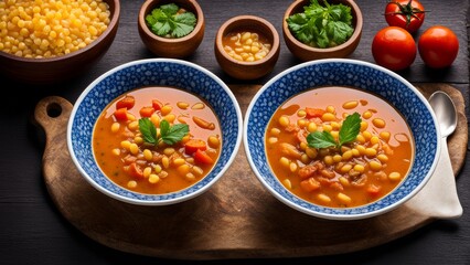 Harira is a traditional Algerian and Moroccan mashed soup