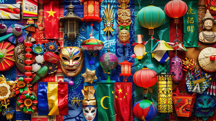 Obraz premium Global Festival Extravaganza