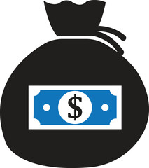 money increase icon with graph vector illustration