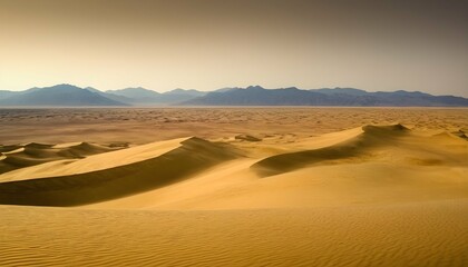 Fototapeta na wymiar Sand Dunes Desert Landscape Golden Textured Se