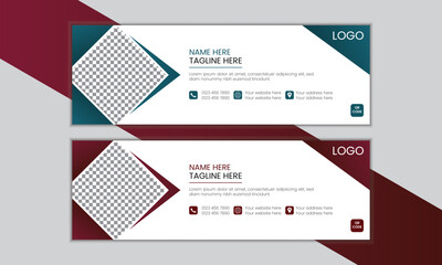 Elegant Email signature template design,