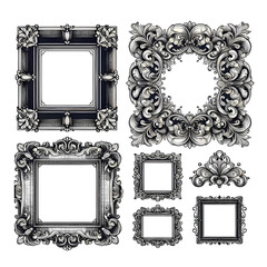 Decorative frame. Antique decorative frame