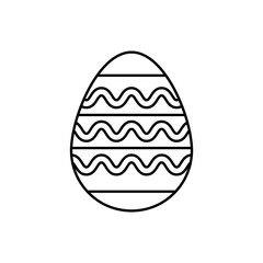 Easter eggs concept line icon. Simple element illustration. Easter eggs concept outline symbol design.