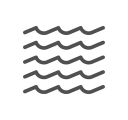 Water related icon outline and linear vector.
