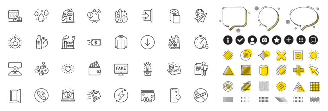 Set of Delivery calendar, Diesel station and Call center line icons for web app. Design elements, Social media icons. No smoking, Bitcoin, Winner podium icons. Vector