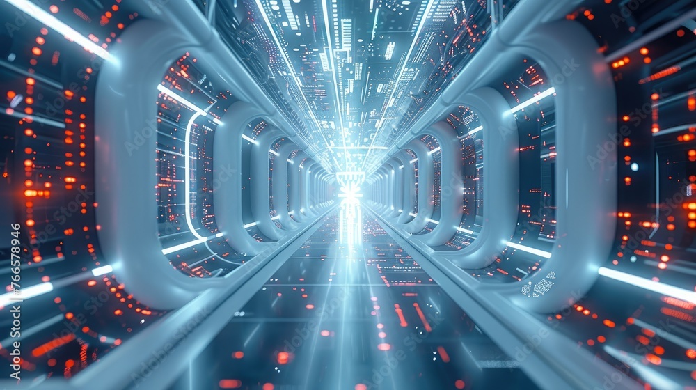 Aufkleber futuristic background. generative ai.