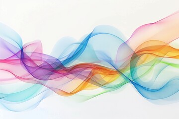 abstract colorful background with smooth lines and space for text or image