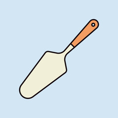 Cake and pie server utensil vector icon