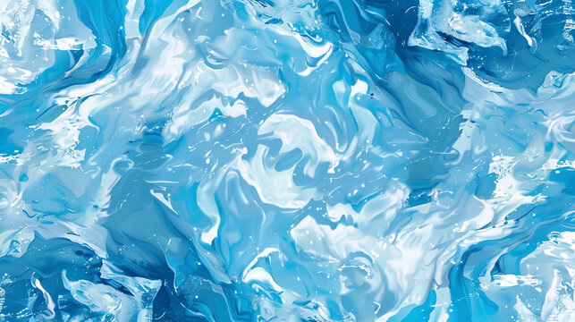 Blue marble acrylic seamless pattern