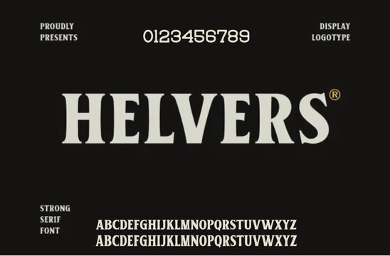 sans serif. Vector typefaces, uppercase alphabet with letters and numbers, font, typography.