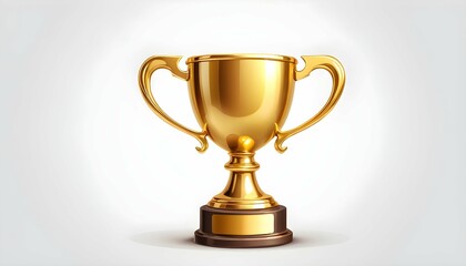 Fototapeta na wymiar Golden Trophy Cup Achievement Success Winner C Upscaled 4