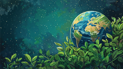 Obraz na płótnie Canvas Love for Nature: Raising Awareness on Earth Day