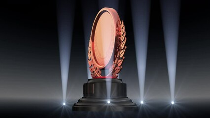 Podium Prize Trophy awards ceremony CG images