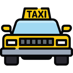 taxi sign vector