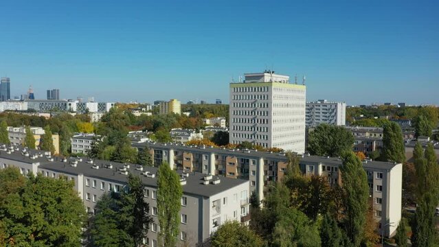 Beautiful Estate Ochota Warsaw Aerial View Poland