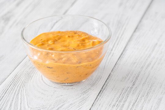 Bowl of burger sauce