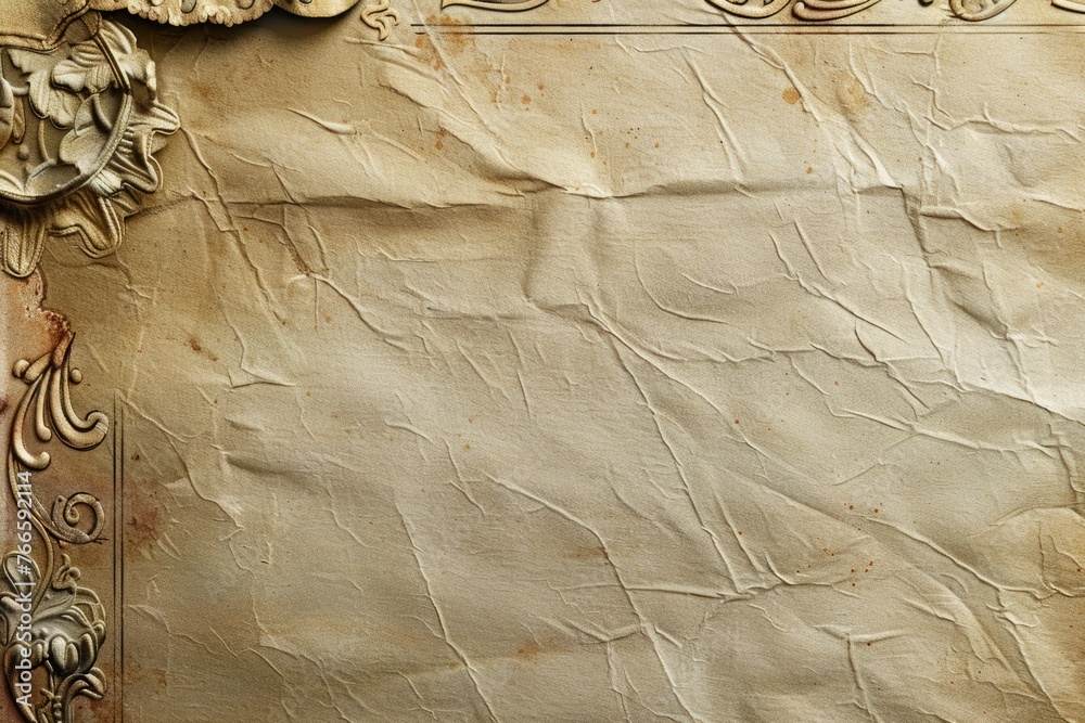 Aufkleber Paper with a picture frame on it, suitable for various design projects