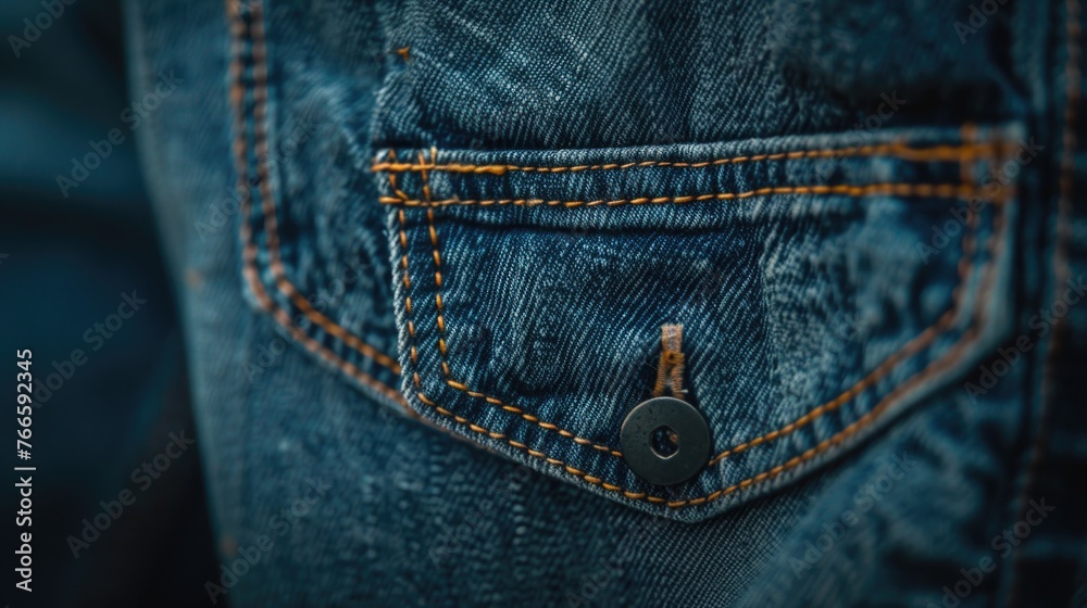 Aufkleber A close-up of a key inside a pocket. Suitable for security and access concepts