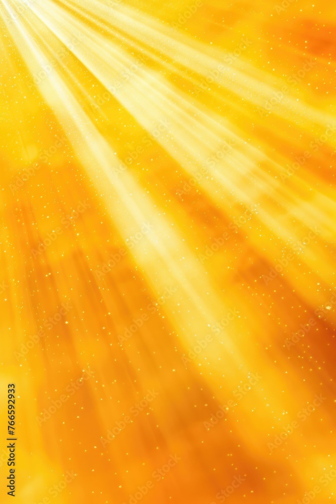 Poster bright sun rays breaking through fluffy clouds. ideal for weather or nature concepts