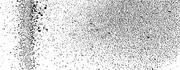 Abstract vector noise. Small particles of debris and dust. Distressed uneven background. Grunge with fine grains isolated on white background. Vector illustration. EPS10.