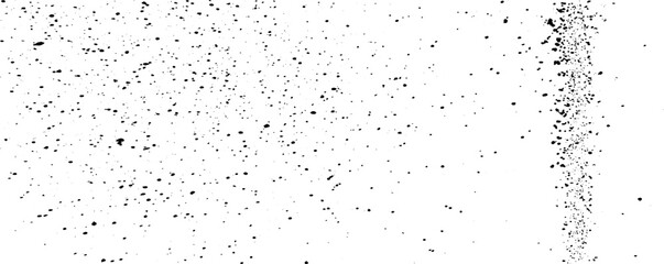 Snow, stars, twinkling lights, rain drops on black background. Abstract vector noise. Small particles of debris and dust. Distressed uneven grunge texture overlay.