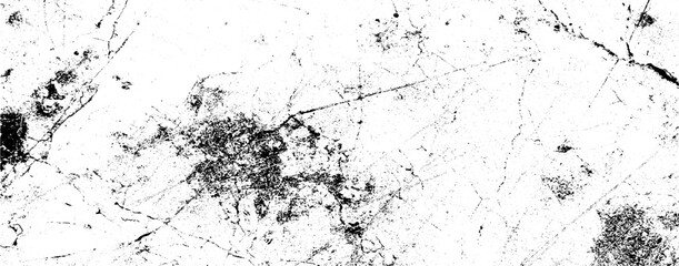 Scratched and Cracked Grunge Urban Background Texture Vector. Dust Overlay Distress Grainy Grungy Effect. Distressed Backdrop Vector Illustration. Isolated Black on White Background. EPS 10.