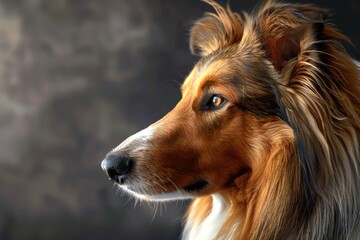 Close up of a dog with long hair, ideal for pet industry promotions