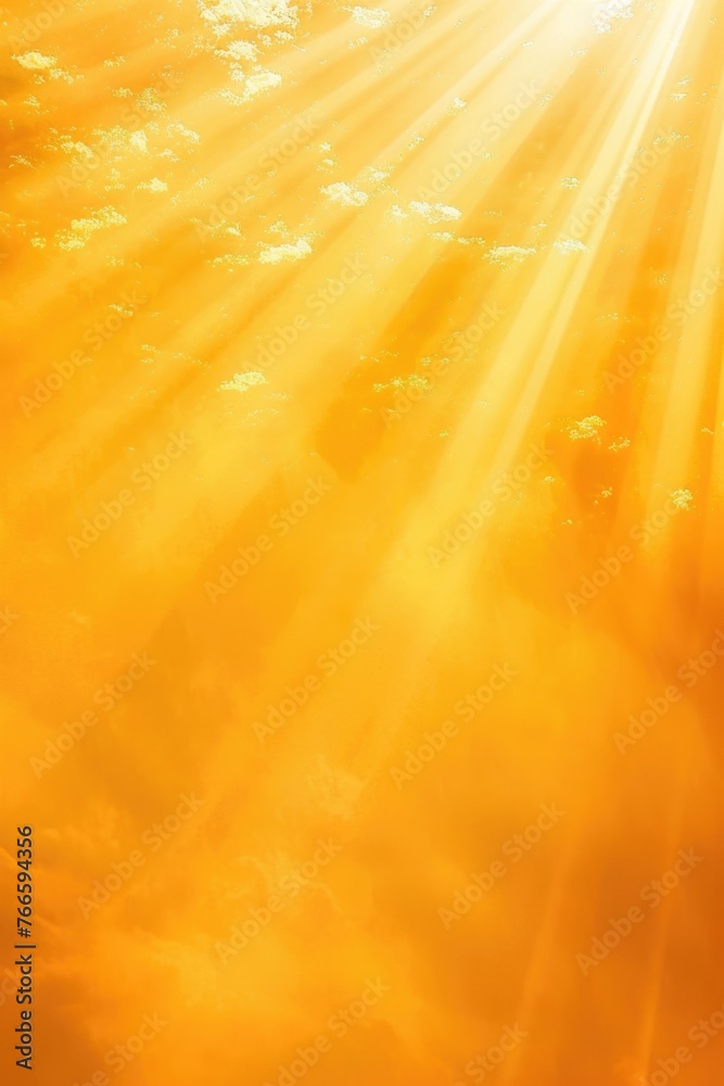Poster sun shining through dramatic clouds, suitable for various design projects