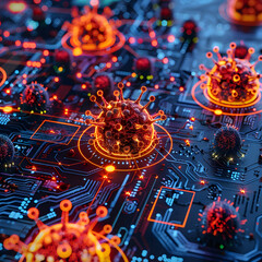 Cybersecurity, Office Work. Generative AI