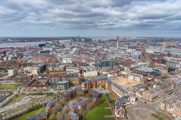 Liverpool as seen from the Liverpool Cathedral