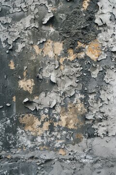 Close up of peeling paint on a wall. Great for textures and backgrounds