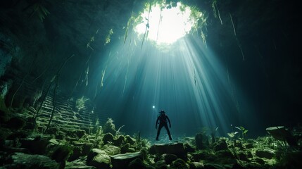 Exploring Deep Underwater Sinkholes
