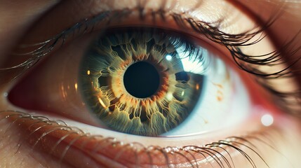 Holographic Display Reflected in Human Eye
