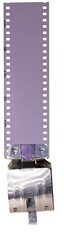 Fototapeta premium Blank photographic film on an isolated background.