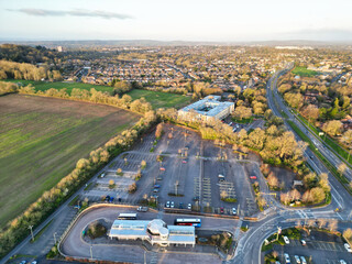aerial view of the city