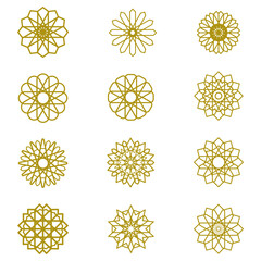 Vector logo design template. Symbol in ornamental arabic style. Ornate decoration for invitations, greeting cards, wallpaper, web pages. © Firman