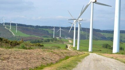 Parque eólico de Sotavento en Xermade, Galicia