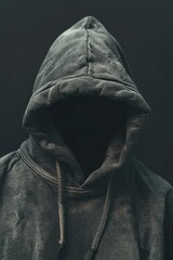 Mysterious person in a hoodie, versatile image for various projects